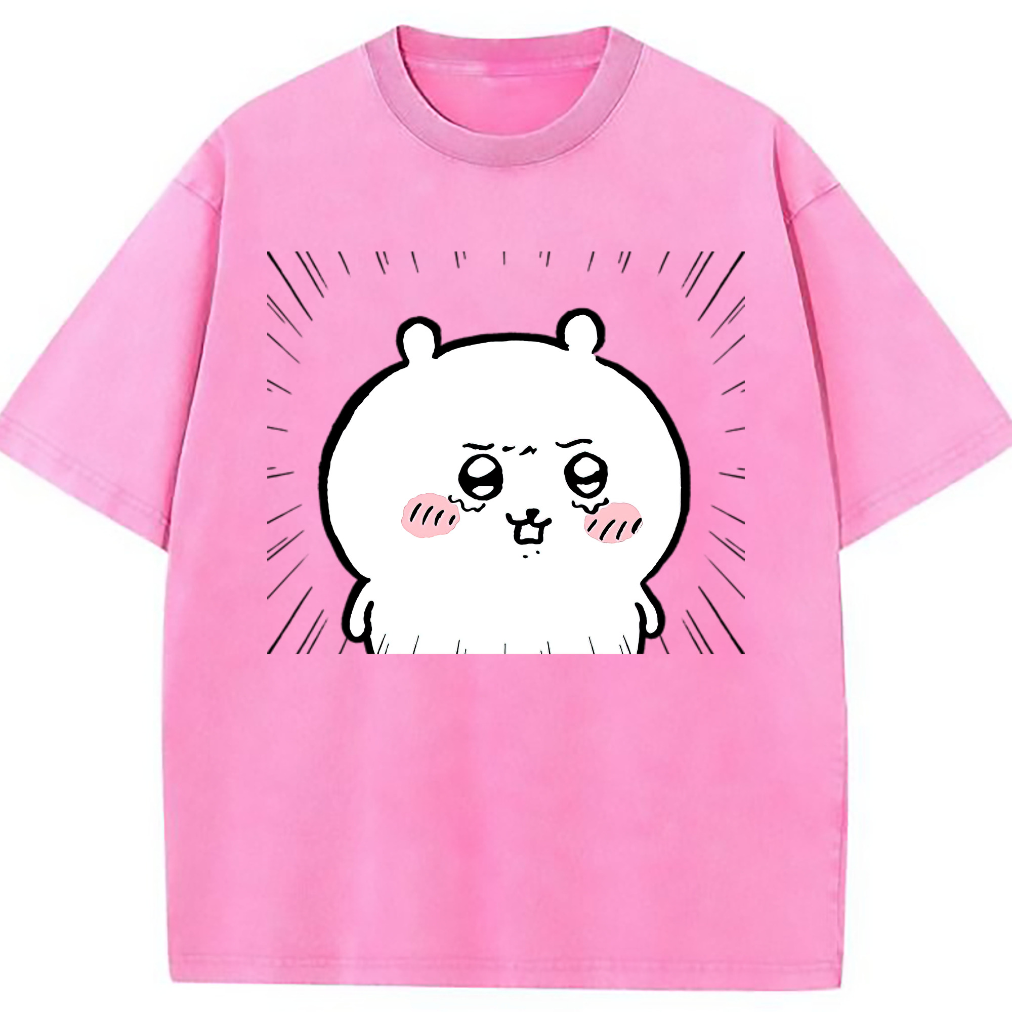 （画像用） ちいかわ ちいかわ Chii-kawa chiikawa 綿100% ヴィンテージ風 半袖Tシャツ（フロントプリント）
